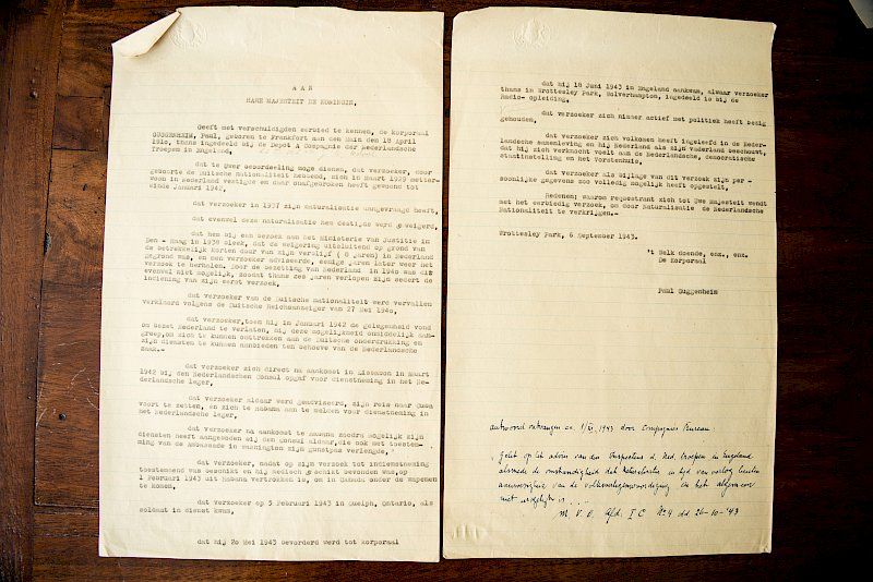 Petition to the Queen — Wrottesley Park, 6 September 1943