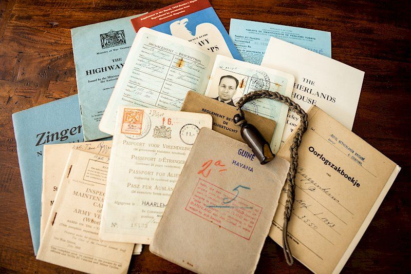 Identity papers from the case